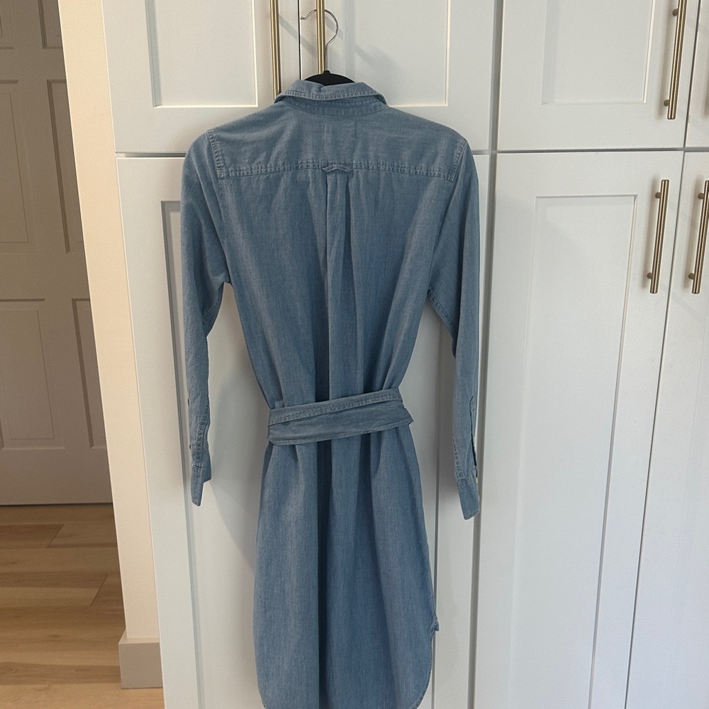 J. Crew Blue Long Sleeve Dress - Picture 5 of 5